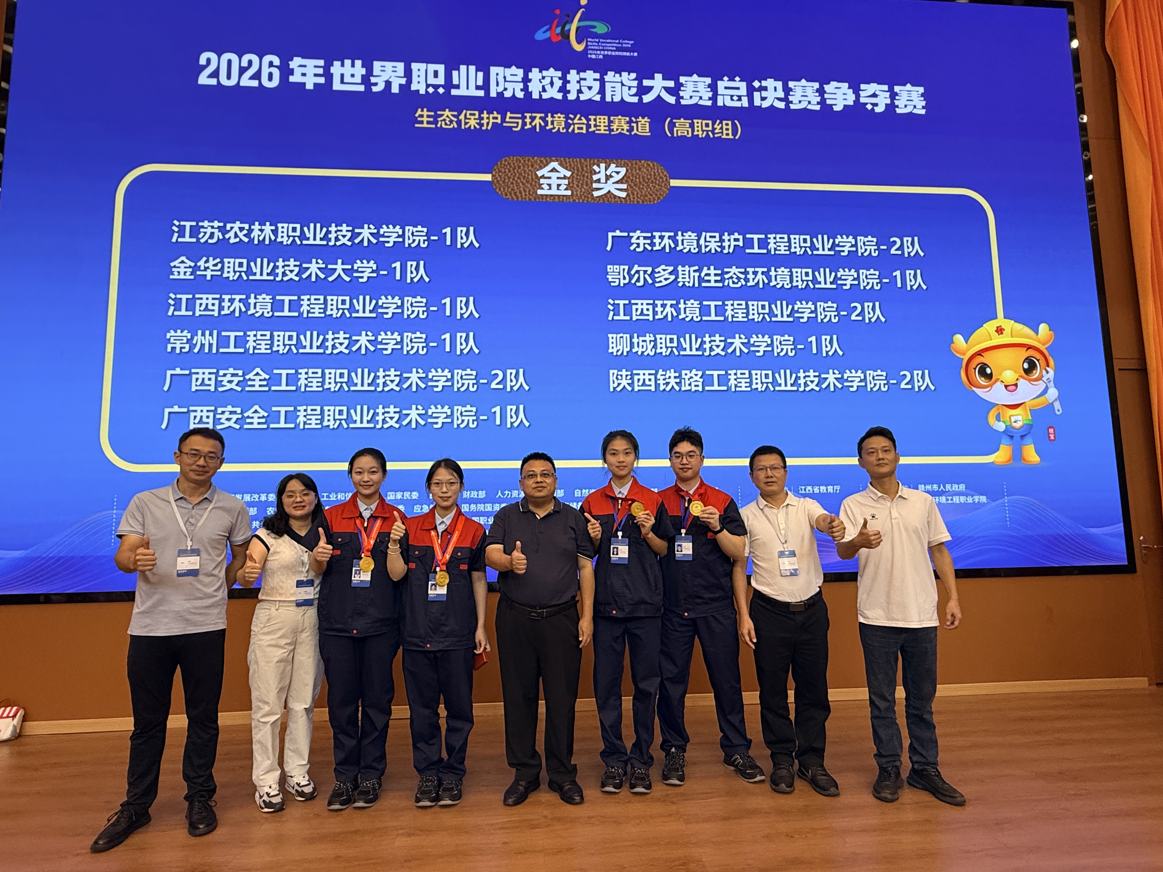金奖+1！我校环境监测学院勇夺2026年世界职业院校技能大赛总